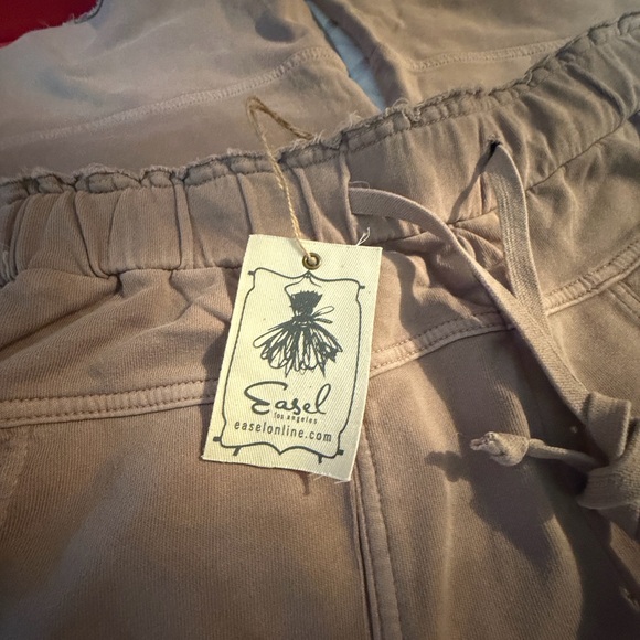 Easel Women's Wide Leg Tan Pants - Picture 9 of 15